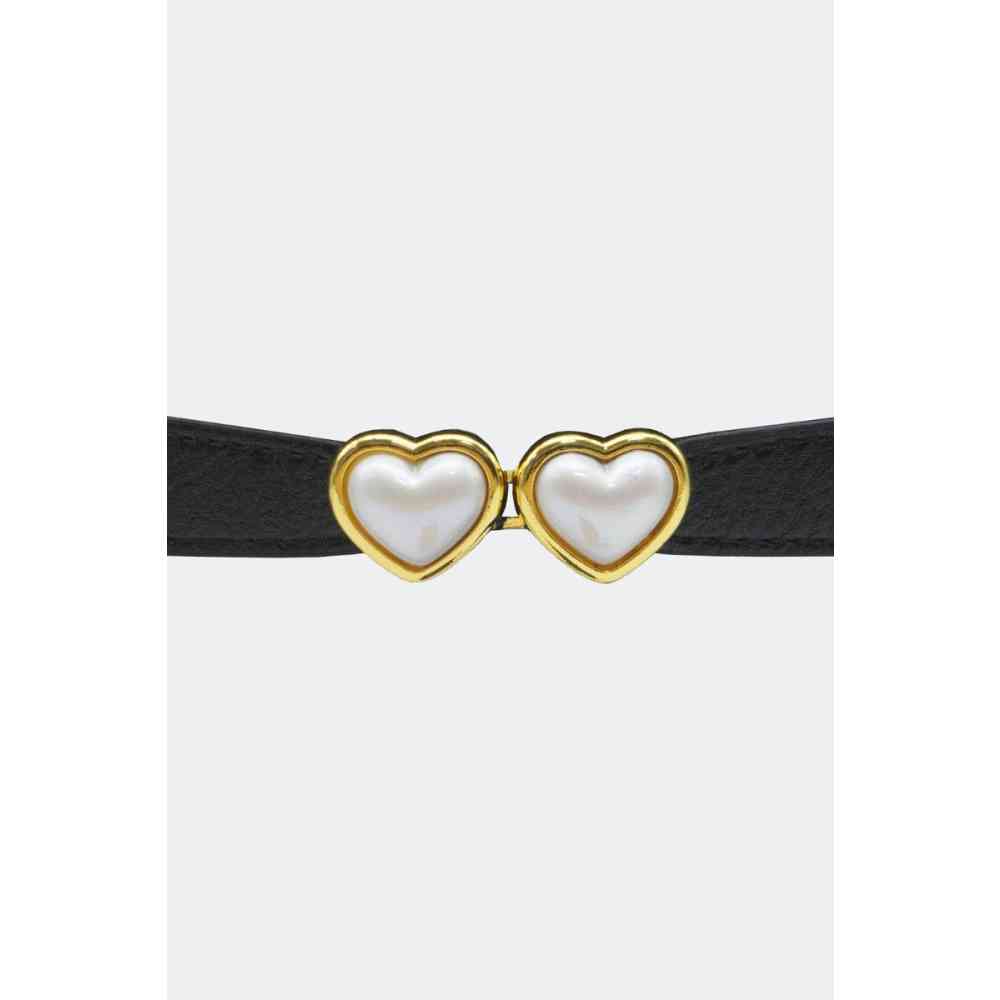 Voodoo Vixen - Pearl Encased Heart Taillengürtel - Schwarz